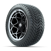 GTW® Nexus Gloss Black 12 in Wheels with 215/35-12 Mamba Street Tires – Full Set
