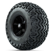 GTW Godfather Black 10 in Wheels with 22x11-10 Predator All-Terrain Tires – Full Set