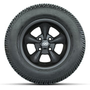 GTW® Godfather Matte Gray 12 in Wheels with 255/50-12 Excel Classic Street Tires – Full Set