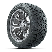 GTW Shogun Chrome 15 in Wheels with 23x10.00-R15 Maverick All-Terrain Tires – Full Set