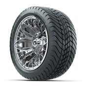 Set of (4) 12 in GTW® Stellar Chrome Wheels with 215/35-12 Mamba Street Tires