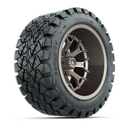 GTW Assault Matte Bronze 14 in Wheels with 22X10-14 Timberwolf All-Terrain Tires – Full Set