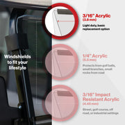 RedDot Star EV Sirius Clear Folding Windshield