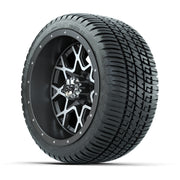 Set of (4) 12 in GTW Vortex Wheels with 205/30-12 GTW Fusion Street Tires