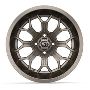 Assault Ultra-Wide 15 inch GTW golf cart wheel - Matte Bronze
