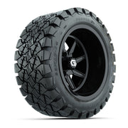 GTW Reaper Gloss Black 14 in Wheels with 22X10-14 Timberwolf All-Terrain Tires – Full Set