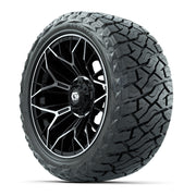 GTW Stellar Black/Machined 15 in Wheels with 23x10.00-R15 Maverick All-Terrain Tires – Full Set