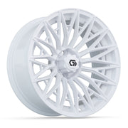 Blur 16 inch GTW golf cart wheel - Gloss White