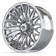 Blur 16 inch GTW golf cart wheel - Chrome