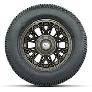 GTW® Stellar Matte Bronze 12 in Wheels with 255/50-12 Excel Classic Street Tires – Full Set