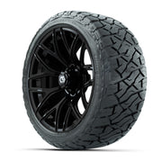 GTW Monaco Gloss Black 16 in Wheels with 225/40-R16 Maverick Hybrid Tires – Full Set