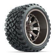 GTW Assault Matte Bronze 15 in Wheels with 23X10-R15 Nomad Steel Belted Radial All-Terrain Tires – Full Set