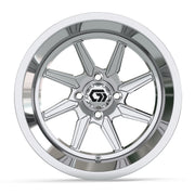Reaper Ultra-Wide 15 inch GTW golf cart wheel - Chrome