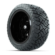 GTW Viper Gloss Black 14 in Wheels with 23X10-R14 Maverick Steel Belted Radial All-Terrain Tires – Full Set