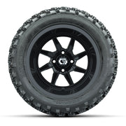 GTW Reaper Gloss Black 14 in Wheels with 23X10-R14 Rogue All-Terrain Tires – Full Set