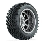 GTW Reaper Chrome 14 in Wheels with 23X10-R14 Rogue All-Terrain Tires – Full Set