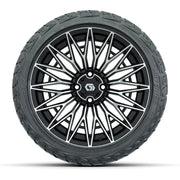 GTW Blur Black/Machined 16 in Wheels with 225/40-R16 Maverick Hybrid Tires – Full Set