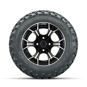 GTW Spyder Bronze/Matte Black 12 in Wheels with 22x11.00-12 Rogue All Terrain Tires – Full Set