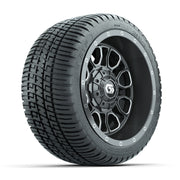 GTW® Volt Gunmetal 12 in Wheels with 205/30-12 Fusion Street Tires – Full Set