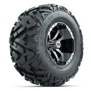 GTW Storm Trooper Black/Machined 10 in Wheels with 20x10-10 Barrage Mud Tires – Full Set