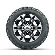 GTW Specter Machined/Black 10 in Wheels with 18x9.50-10 Rogue All Terrain Tires – Full Set