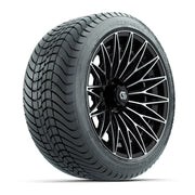 GTW Blur Black/Machined 16 in Wheels with 225/40-R16 Mamba Street Tires – Full Set