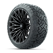 GTW Blur Black/Machined 16 in Wheels with 225/40-R16 Maverick Hybrid Tires – Full Set