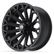 Phantom 16 inch GTW golf cart wheel - Gloss Black