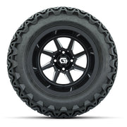 GTW Reaper Black/Machined 14 in Wheels with 23X10-14 Predator All-Terrain Tires – Full Set