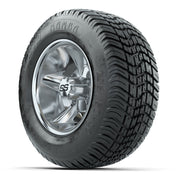 GTW Godfather Chrome 10 in Wheels with 205/50-10 Mamba Street Tires – Full Set
