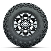 GTW Specter Black and Machined Wheels with 22in Predator A-T Tires - 10 Inch