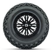GTW Viper Gloss Black 14 in Wheels with 23X10-14 Predator All-Terrain Tires – Full Set