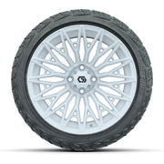 GTW Blur Gloss White 16 in Wheels with 225/40-R16 Maverick Hybrid Tires – Full Set
