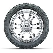 GTW Shogun Chrome 15 in Wheels with 23x10.00-R15 Maverick All-Terrain Tires – Full Set