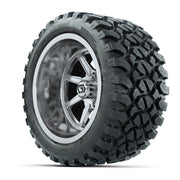 GTW Reaper Chrome 14 in Wheels with 23X10-R14 Nomad Steel Belt Radial All-Terrain Tires – Full Set
