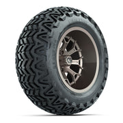 GTW Assault Matte Bronze 14 in Wheels with 23X10-14 Predator All-Terrain Tires – Full Set