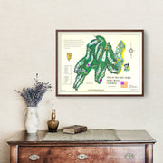 Vintage Map of Spyglass Hill Golf Course, 1974