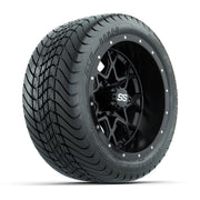 Set of (4) 12 in GTW Vortex Wheels with 215/35-12 GTW Mamba Street Tires