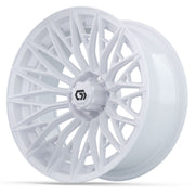 Blur 16 inch GTW golf cart wheel - Gloss White