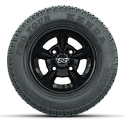 GTW Godfather Black 10 in Wheels with 205/50-10 Kenda Pro Tour Street Tires – Full Set