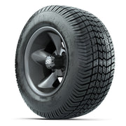 GTW® Godfather Matte Gray 12 in Wheels with 255/50-12 Excel Classic Street Tires – Full Set