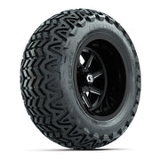 GTW Reaper Black/Machined 14 in Wheels with 23X10-14 Predator All-Terrain Tires – Full Set