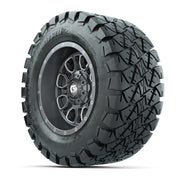 GTW® Volt Gunmetal 12 in Wheels with 22X10-12 Timberwolf All-Terrain Tires – Full Set