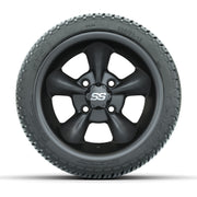 GTW® Godfather Matte Gray 12 in Wheels with 205/30-12 Fusion Street Tires – Full Set