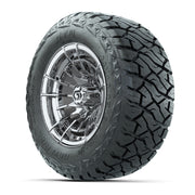 GTW Boost Chrome 12 in Wheels with 23x10.00-R12 Maverick All-Terrain Tires – Full Set