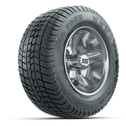 GTW Godfather Chrome 10 in Wheels with 205/50-10 Kenda Pro Tour Street Tires – Full Set