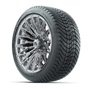 GTW Blur Chrome 16 in Wheels with 225/40-R16 Mamba Street Tires – Full Set