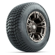 GTW® Vandal Bronze/Machined 12 in Wheels with 255/50-12 Excel Classic Street Tires – Full Set