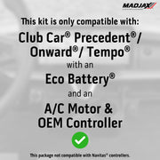 MadJax® Kinect™ Display Screen Kit for A/C motor Club Car Pr