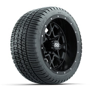 Set of (4) 12 in GTW Vortex Wheels with 205/30-12 GTW Fusion Street Tires